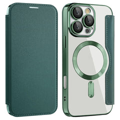 For iPhone 16 Pro Max Magnetic Phone Case RFID Blocking Phone Leather Cover