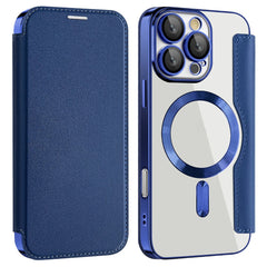 For iPhone 16 Pro Max Magnetic Phone Case RFID Blocking Phone Leather Cover
