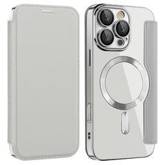 For iPhone 16 Pro Max Magnetic Phone Case RFID Blocking Phone Leather Cover
