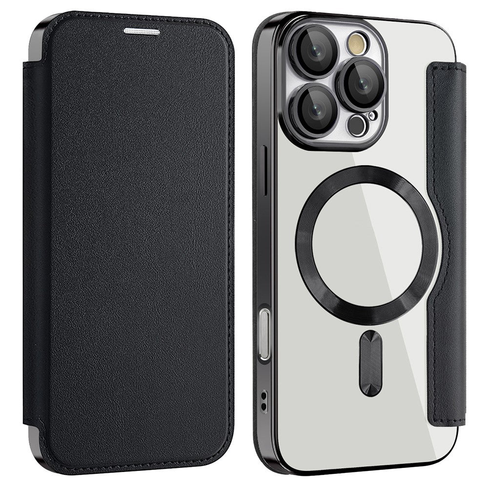 For iPhone 16 Pro Case Compatible with MagSafe PU Leather Card Slots Phone Cover - TechGearPal