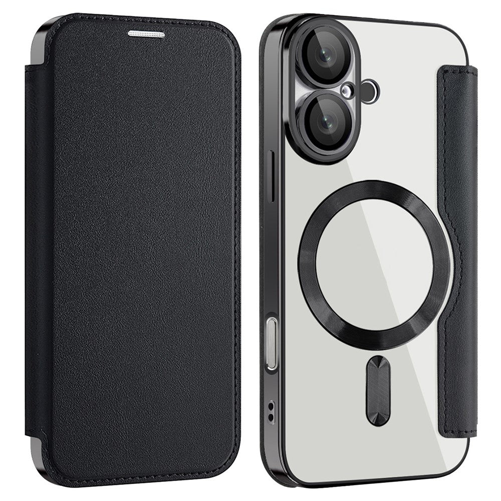 For iPhone 16 Plus Case Compatible with MagSafe RFID Blocking Leather Phone Cover - TechGearPal