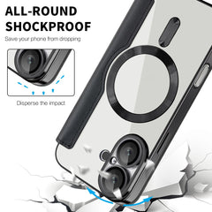 For iPhone 16 Plus Case Compatible with MagSafe RFID Blocking Leather Phone Cover