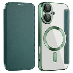 For iPhone 16 Plus Case Compatible with MagSafe RFID Blocking Leather Phone Cover