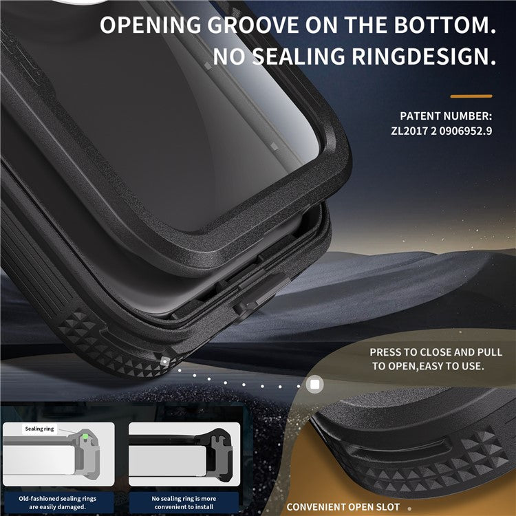 SHELLBOX For iPhone 16 Pro IP68 Waterproof Case Compatible with MagSafe Clear Phone Cover - TechGearPal