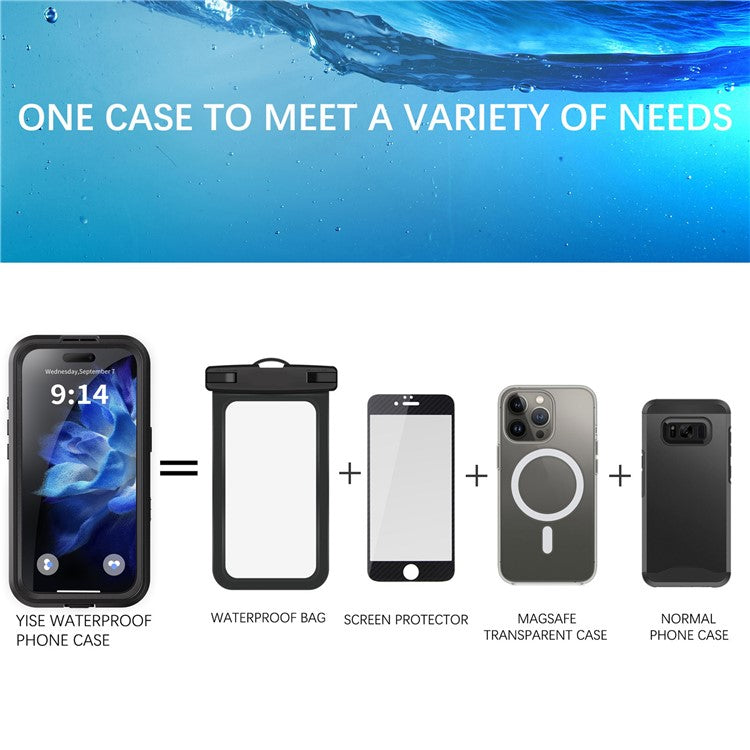SHELLBOX For iPhone 16 Pro IP68 Waterproof Case Compatible with MagSafe Clear Phone Cover - TechGearPal