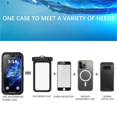 SHELLBOX For iPhone 16 Pro IP68 Waterproof Case Compatible with MagSafe Clear Phone Cover - TechGearPal