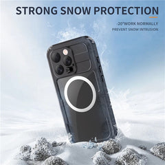 SHELLBOX For iPhone 16 Pro IP68 Waterproof Case Compatible with MagSafe Clear Phone Cover - TechGearPal