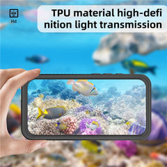 REDPEPPER FS Series For iPhone 16 Plus Phone Case IP68 Waterproof Clear Back Panel Phone Cover - TechGearPal