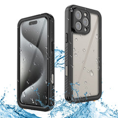 REDPEPPER FS Series For iPhone 16 Pro Max Phone Case IP68 Waterproof Clear Back Panel Phone Cover