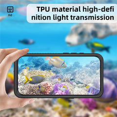 REDPEPPER FS Series For iPhone 16 Pro Max Phone Case IP68 Waterproof Clear Back Panel Phone Cover
