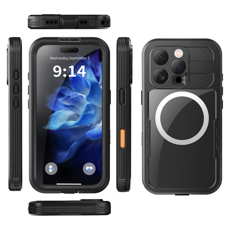 REDPEPPER For iPhone 16 Pro Case Compatible with MagSafe IP68 Waterproof Clear Phone Cover - TechGearPal