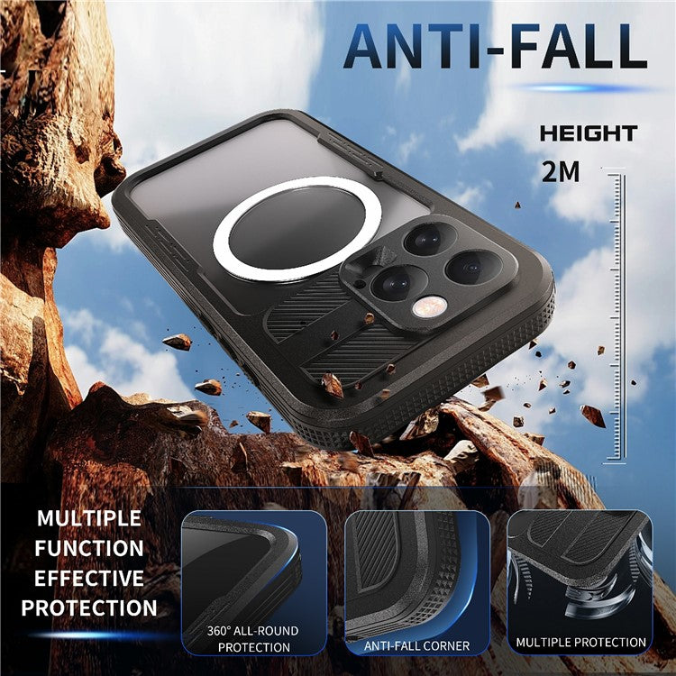 REDPEPPER For iPhone 16 Pro Case Compatible with MagSafe IP68 Waterproof Clear Phone Cover - TechGearPal