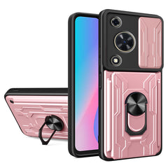 For Huawei nova Y72 4G Case PC+TPU Kickstand Phone Back Cover with Camera Slider