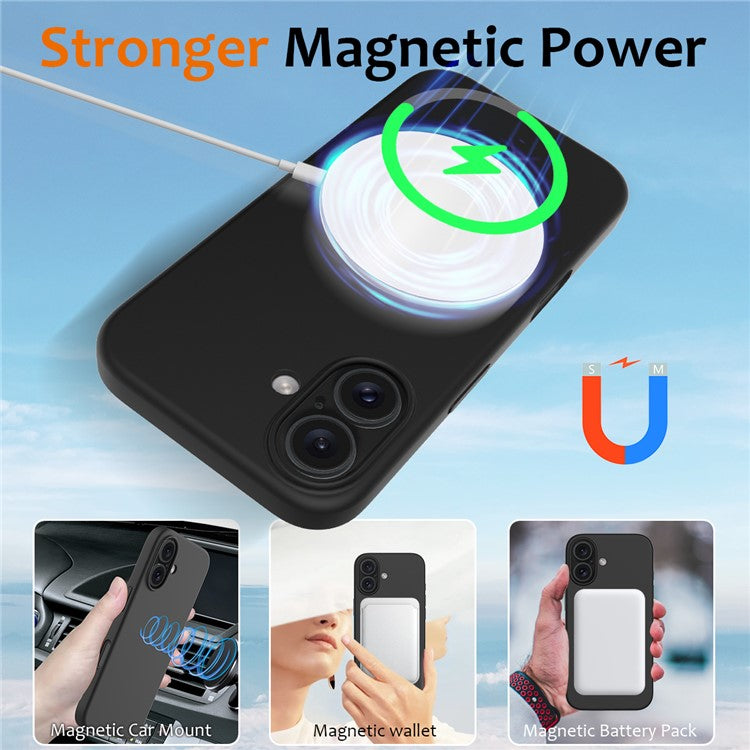 For iPhone 16 Case Compatible with MagSafe Anti-Drop Liquid Silicone Phone Cover - TechGearPal