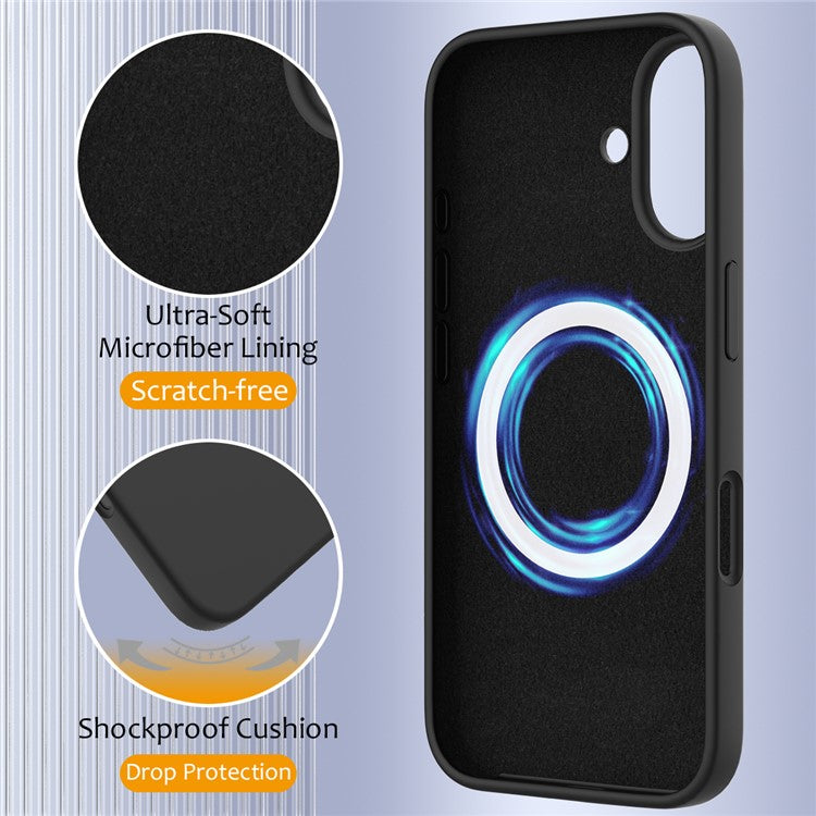 For iPhone 16 Case Compatible with MagSafe Anti-Drop Liquid Silicone Phone Cover - TechGearPal
