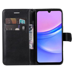 For Samsung Galaxy A17 5G / A26 5G / A16 5G / A16 4G Case Solid Color Leather Mobile Cover Wallet Stand with Strap