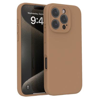 For iPhone 16 Pro Magnetic Case PC + Liquid Silicone Shockproof Protective Phone Cover - TechGearPal