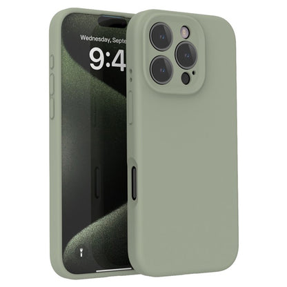 For iPhone 16 Pro Magnetic Case PC + Liquid Silicone Shockproof Protective Phone Cover - TechGearPal