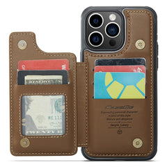 Coque arrière en cuir Caseme C22 pour iPhone 16 Pro Max avec emplacements pour cartes et blocage RFID 