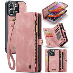 For iPhone 16 Pro Max Phone Cases CASEME Leather Cover with Detachable Wallet and Strap