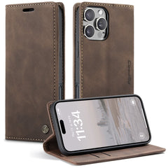 CASEME 013 Serie für iPhone 16 Pro Max Hülle Kartenhalter Ständer Leder Telefonabdeckung 
