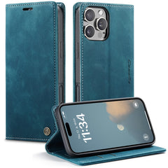 CASEME 013 Serie für iPhone 16 Pro Max Hülle Kartenhalter Ständer Leder Telefonabdeckung 