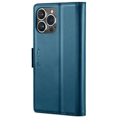 For iPhone 16 Pro Max Leather Case CASEME 023 RFID Blocking 3 Card Slot Mobile Cover