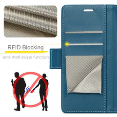 For iPhone 16 Pro Max Leather Case CASEME 023 RFID Blocking 3 Card Slot Mobile Cover