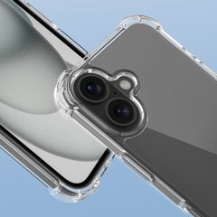For iPhone 16 Case Reinforced Corners TPU Frame + Acrylic Back Phone Cover