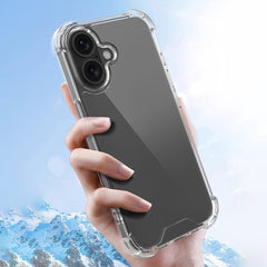 For iPhone 16 Case Reinforced Corners TPU Frame + Acrylic Back Phone Cover