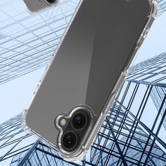 For iPhone 16 Case Reinforced Corners TPU Frame + Acrylic Back Phone Cover