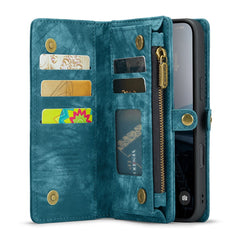 For iPhone 16 Plus Phone Cases CASEME 008 Leather Cover with Detachable Wallet and Strap