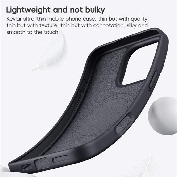For iPhone 16 Plus Case Compatible MagSafe Shockproof TPU+Aramid Fiber Phone Cover Carbon Fiber Texture - TechGearPal
