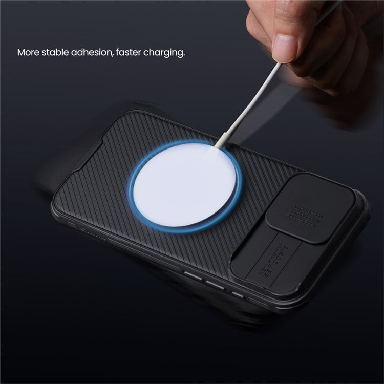 NILLKIN Camshield Pro for iPhone 16 Pro Case Compatible with MagSafe TPU+PC Phone Cover with Slider Camera - TechGearPal