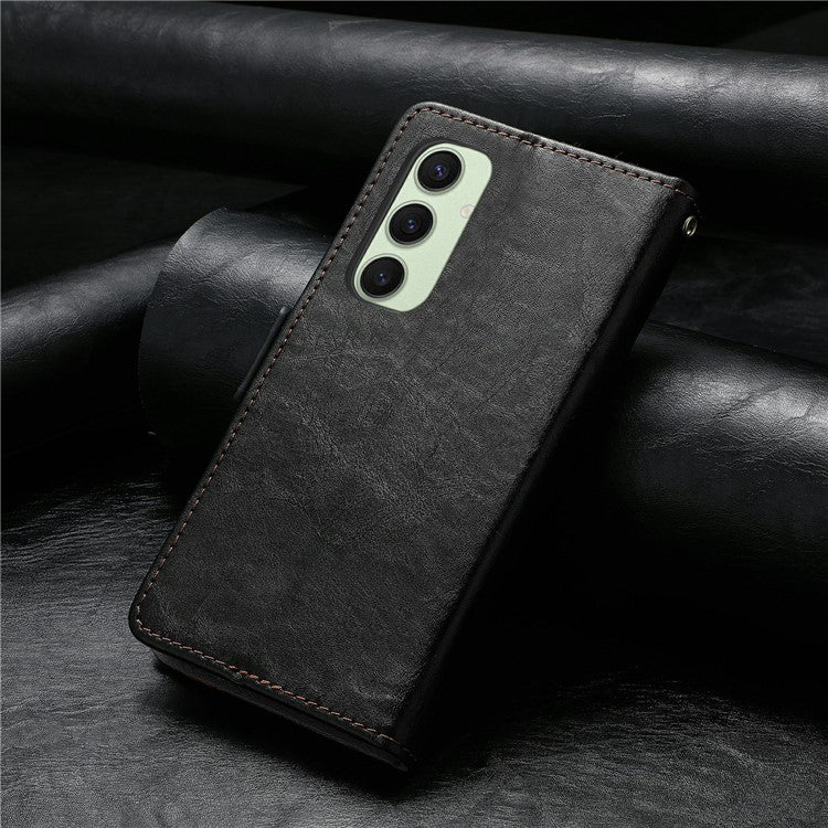 For Samsung Galaxy S24 FE Phone Cases CASENEO PU Leather Cover Stand with RFID Blocking Walle - TechGearPal