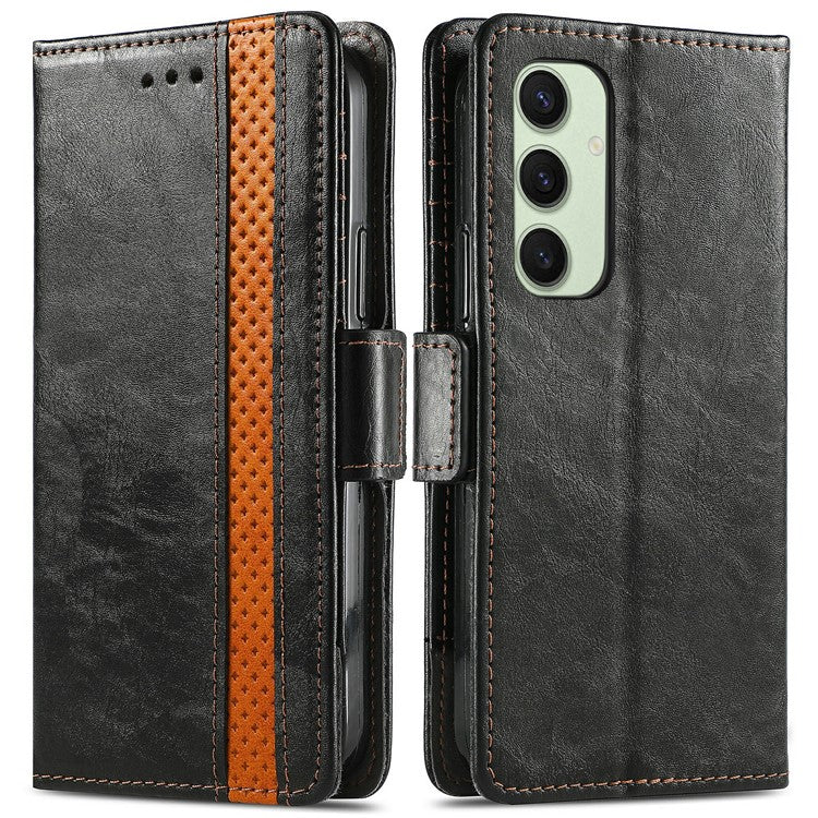 For Samsung Galaxy S24 FE Phone Cases CASENEO PU Leather Cover Stand with RFID Blocking Walle - TechGearPal