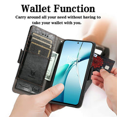 For Samsung Galaxy S24 FE Phone Cases CASENEO PU Leather Cover Stand with RFID Blocking Walle - TechGearPal