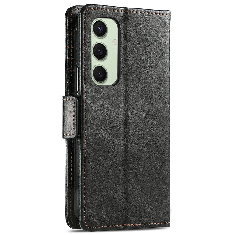 For Samsung Galaxy S24 FE Phone Cases CASENEO PU Leather Cover Stand with RFID Blocking Walle - TechGearPal