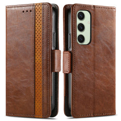For Samsung Galaxy S24 FE Phone Cases CASENEO PU Leather Cover Stand with RFID Blocking Walle - TechGearPal