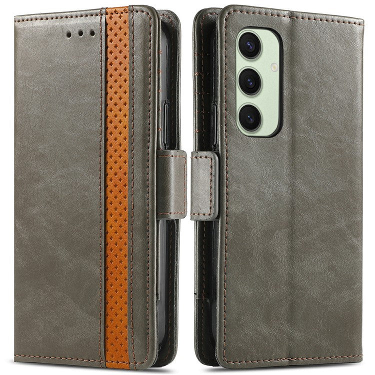 For Samsung Galaxy S24 FE Phone Cases CASENEO PU Leather Cover Stand with RFID Blocking Walle - TechGearPal