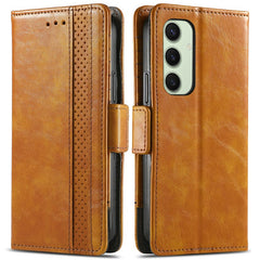 For Samsung Galaxy S24 FE Phone Cases CASENEO PU Leather Cover Stand with RFID Blocking Walle - TechGearPal