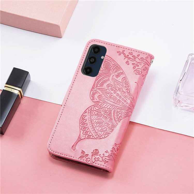 For Samsung Galaxy S24 FE Case PU Leather Wallet Phone Cover Butterfly Patter - TechGearPal