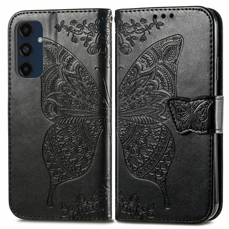 For Samsung Galaxy S24 FE Case PU Leather Wallet Phone Cover Butterfly Patter - TechGearPal