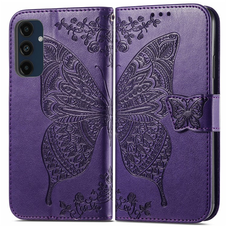 For Samsung Galaxy S24 FE Case PU Leather Wallet Phone Cover Butterfly Patter - TechGearPal