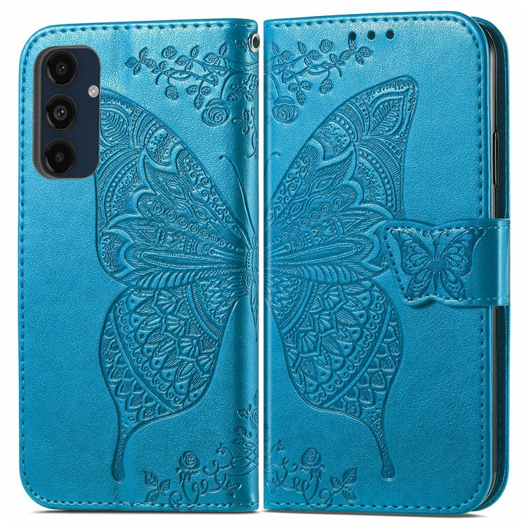 For Samsung Galaxy S24 FE Case PU Leather Wallet Phone Cover Butterfly Patter - TechGearPal
