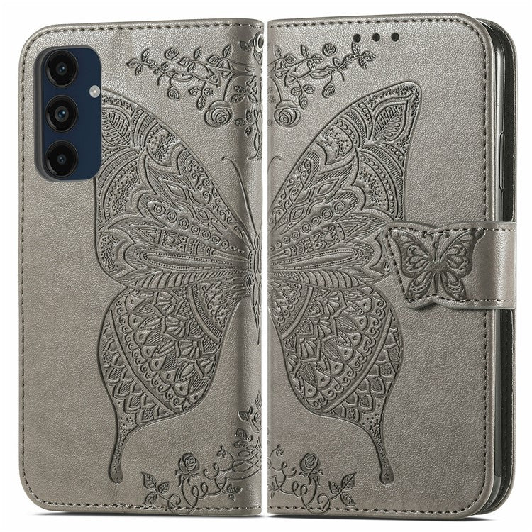 For Samsung Galaxy S24 FE Case PU Leather Wallet Phone Cover Butterfly Patter - TechGearPal