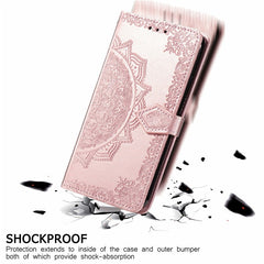 For Samsung Galaxy S24 FE Case Mandala Embossed Design Leather Wallet Phone Cove - TechGearPal