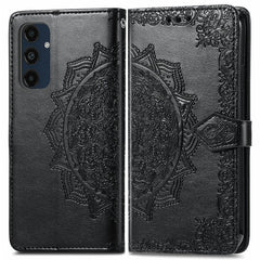 For Samsung Galaxy S24 FE Case Mandala Embossed Design Leather Wallet Phone Cove - TechGearPal