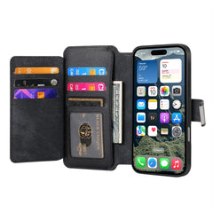 CASENEO MW-02 For iPhone 16 Pro Max Leather Case Detachable Magnetic Phone Cover