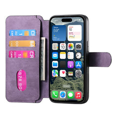 For iPhone 16 Magnetic Case CASENEO Detachable Leather Phone Wallet Cover - TechGearPal